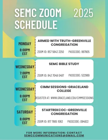 Zoom Opportunities for SEMC - 2025